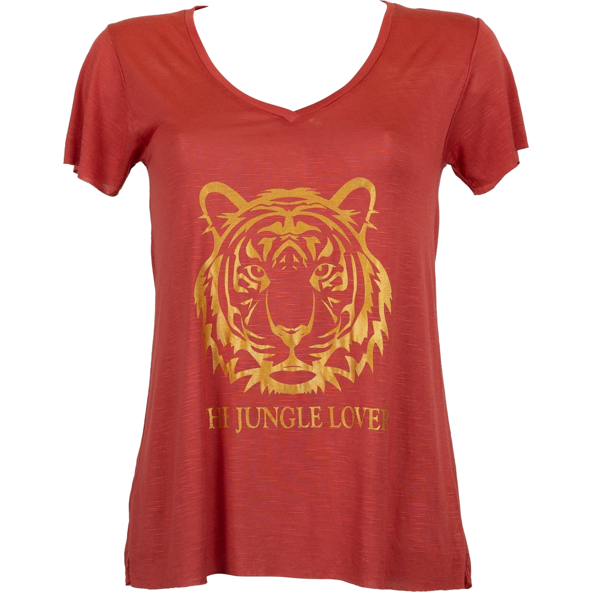 T-shirt The jungle lover corail