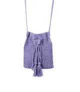 mini-sac crochet lila coton