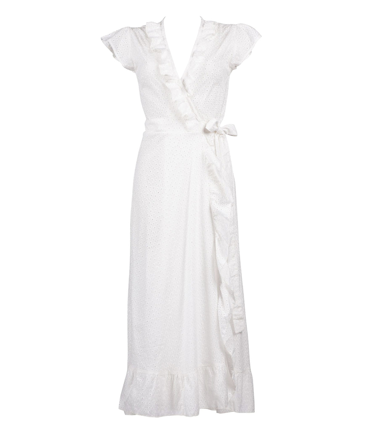 robe longue tokyo broderie coton blanc